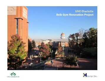 UNC Charlotte Belk Gym Renovation Project