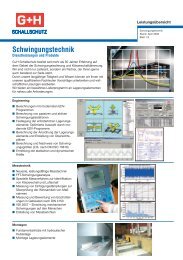 Schwingungstechnik - G+H Schallschutz