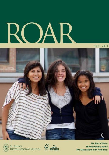 ROAR fall 2011 - St. John's International School