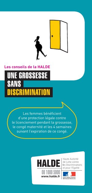 Les conseils de la HALDE : une grossesse sans discrimination