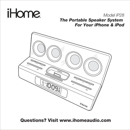 Model Ip28 The Portable Speaker System For Your Iphone Ihome