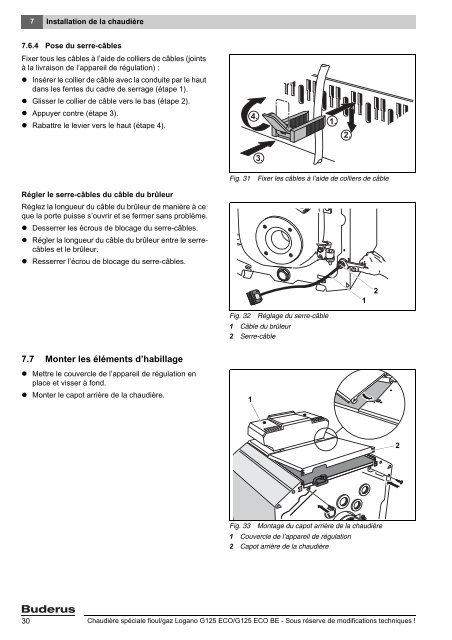 Notice de montage et d'entretien Logano G125 ECO et ... - Buderus