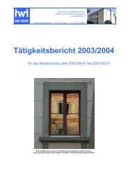 Tätigkeitsbericht 2003/2004 - Institut für Wirtschaftsinformatik