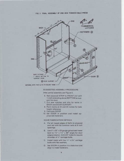 Packaging and Handling Burley Tobacco - University of Kentucky