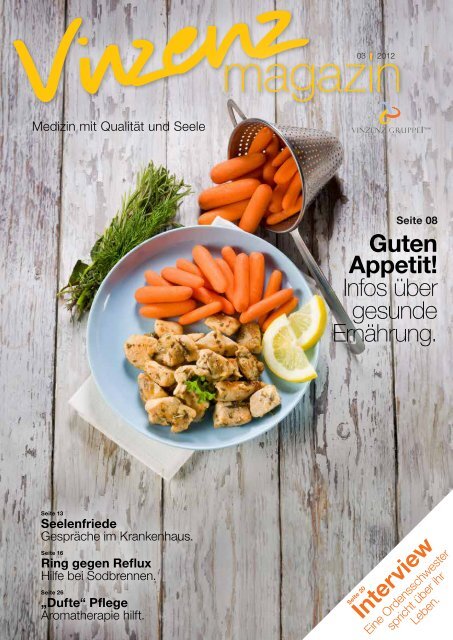 Guten Appetit! Infos Ã¼ber gesunde ErnÃ¤hrung. - Vinzenz Gruppe