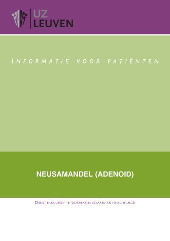 NEUSAMANDEL (ADENOID) - UZ Leuven