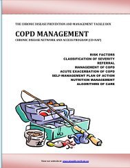 Management of COPD - Chronic Disease Network & Access Program