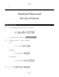 Rotational Motion and the Law of Gravity - Mosinee School District