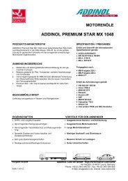 motorenöle addinol premium star mx 1048