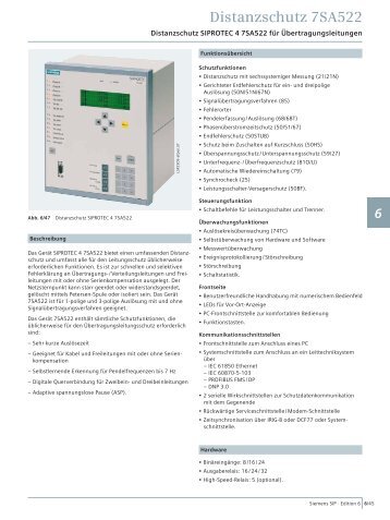 Distanzschutz 7SA522