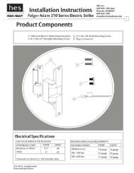 FOLGER ADAM 310-2 Install Instructions - Hes