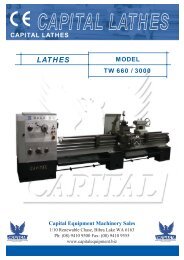 TW 660/ 3000 Brochure - Capital Equipment Machinery Sales