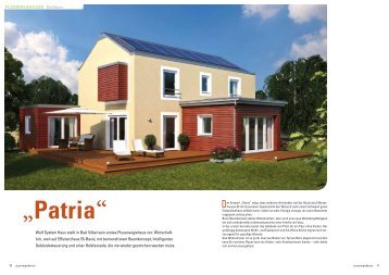 Musterhaus Patria - Fachbericht (pdf) - Wolf Haus-Ute Paker