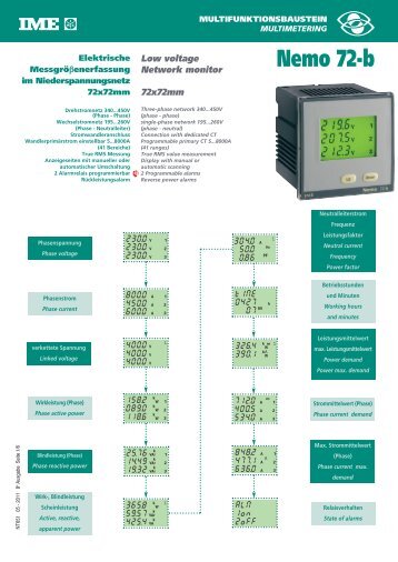 Nemo 72-b - IME Messgeräte GmbH