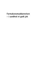 Farmakonomuddannelsen - i sundhed et godt job - Sygehusapoteket