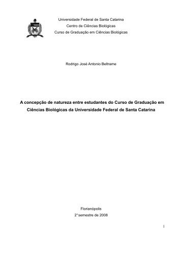 TCC final para secretaria PDF - Centro de CiÃªncias BiolÃ³gicas - UFSC