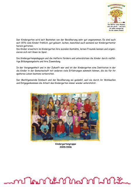 30 Jahre Kindergarten - Marktgemeinde Dimbach