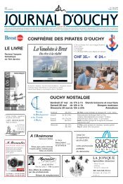 CONFRÉRIE DES PIRATES D'OUCHY - Journal d'Ouchy