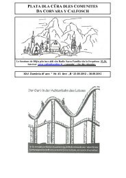 Plata dla Cüra - Cassa Raiffeisen Val Badia