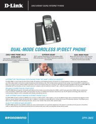 DUAL-MODE CORDLESS IP/DECT PHONE - D-Link