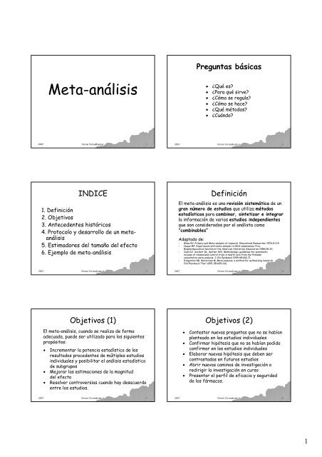 Meta-análisis - Web de Ferran Torres