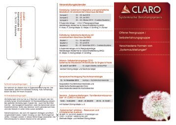 Systemische Beratung - Claro Karlsruhe