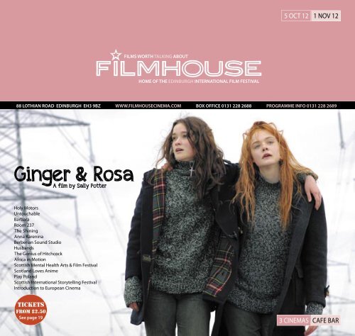 Ginger & Rosa - Filmhouse Cinema Edinburgh