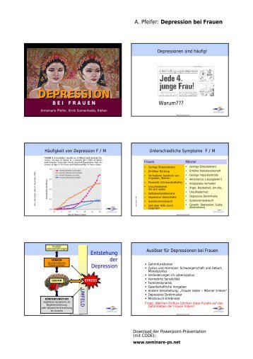 Depression bei Frauen (A. Pfeifer) PDF - seminare-ps.net