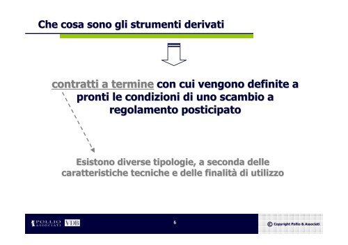 Gli strumenti derivati di copertura - Confindustria Genova