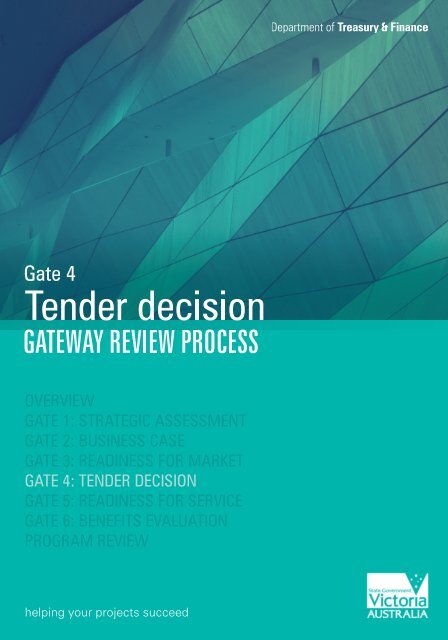 Gate 4 - Tender decision (PDF 7.52mb) - Department of Treasury ...