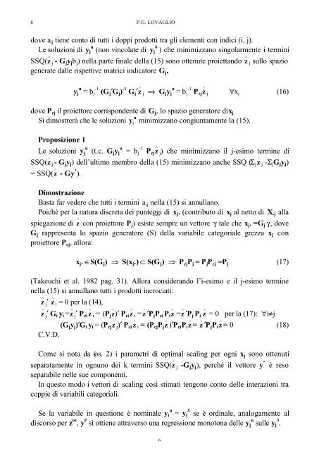 Un algoritmo per la regressione multipla con dati categoriali