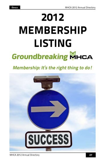2012 membership listing - Manitoba Heavy Construction Association