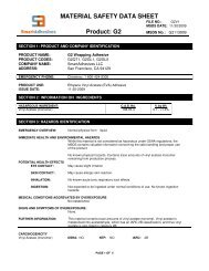 MATERIAL SAFETY DATA SHEET Product: C4 - Adhesive.com