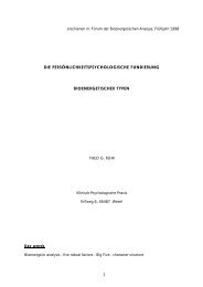 Theo Fehr: Die persönlichkeitspsychologische Fundierung - IPPM