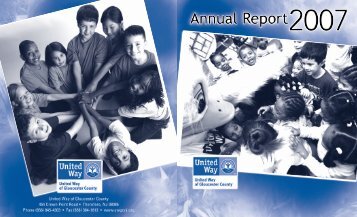 Annual Report - The United Way of Gloucester County