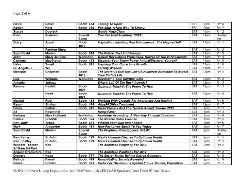 All Speakers Time Table 07 Apr 18.pdf - New Living Expo