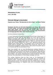 Kleinste MÃ¤ngel entscheiden - CC GmbH