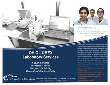 OHIO LUMEX Laboratory Services - Ohio Lumex Co.