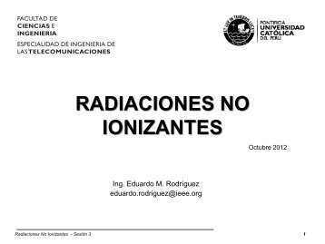 RADIACIONES NO IONIZANTES