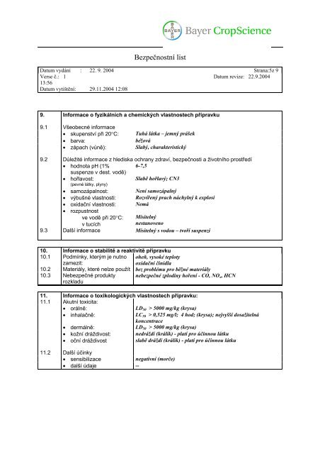 BAYCOR 25 WP - Novum Czech sro