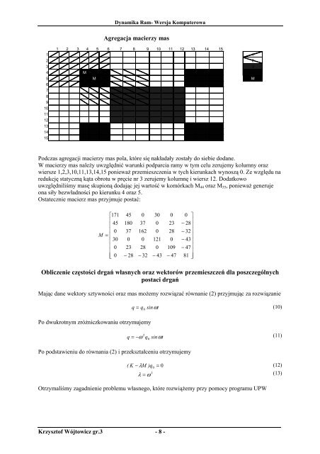 Dynamika - wersja komputerowa 6 - Instytut Konstrukcji Budowlanych