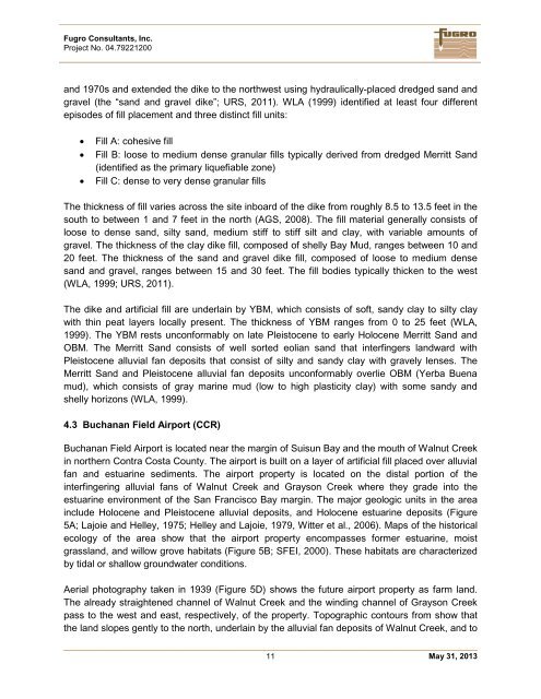 Airport Liquefaction Susceptibility Analysis Report - ABAG ...