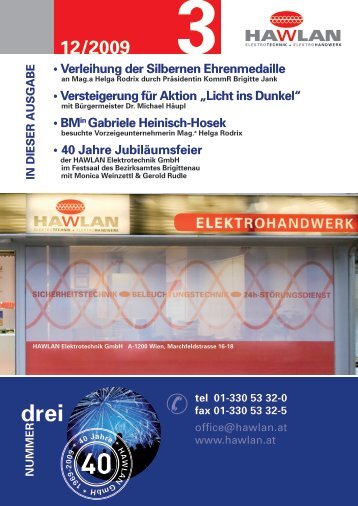 Licht ins Dunkel - HAWLAN Elektrotechnik GmbH
