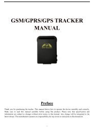 gsm/gprs/gps tracker manual - sunsky