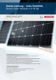 Bosch Solar Module c-Si M 48 - Global Energy