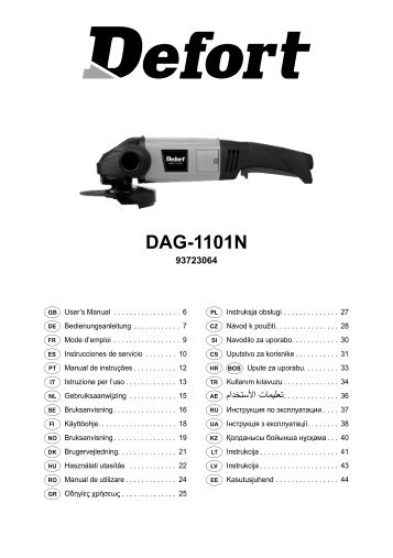 Manual DAG-1101N (++).indd - Defort