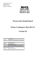 Western Isles Health Board Version 5.0 - NHS Western Isles