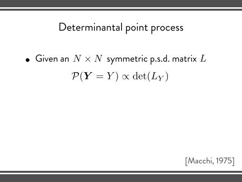 Geometry of Diversity and Determinantal Point Processes ...