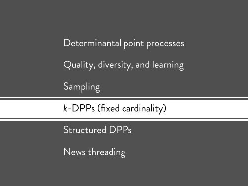 Geometry of Diversity and Determinantal Point Processes ...