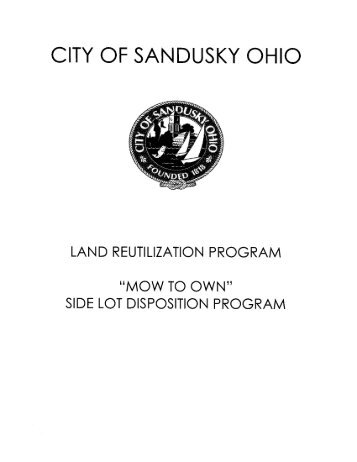 Mow To Own Program - City of Sandusky